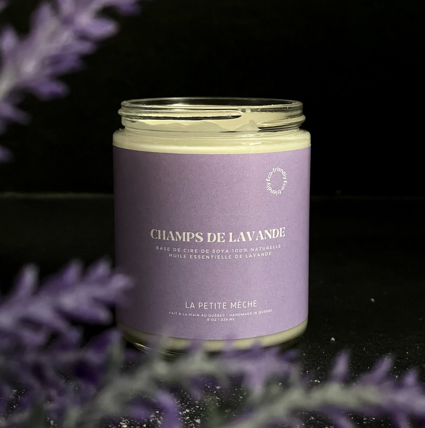 Bougie - Champs de lavande - Lapetitemèche