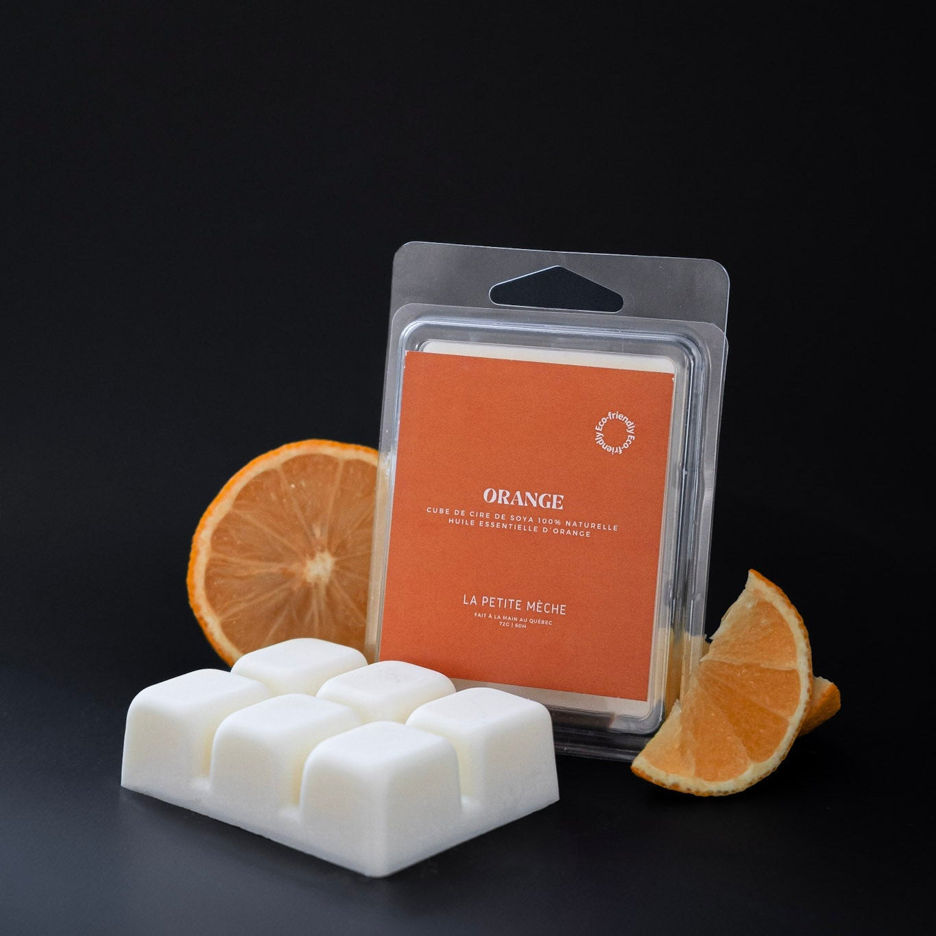 Cube de cire - Orange - Lapetitemèche