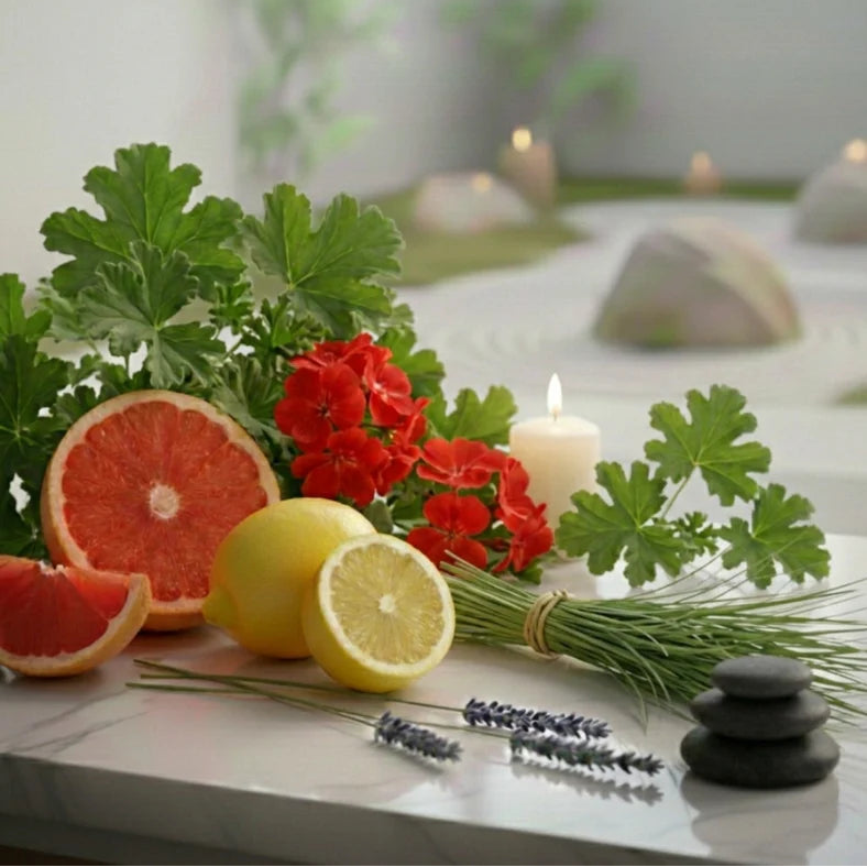 Bougie - Fleurs et agrumes